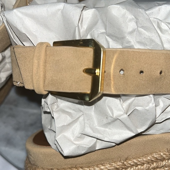 Naturalizer "PATIENCE" Platform Espadrille Sandal Sz 9M Tan - Picture 6 of 9